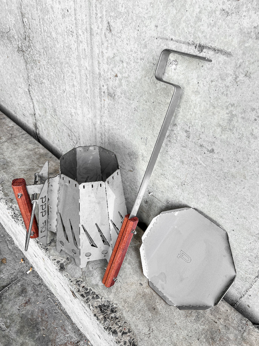 Fire Bundle that includes catch plate, ignition unit and poker & lifter tool